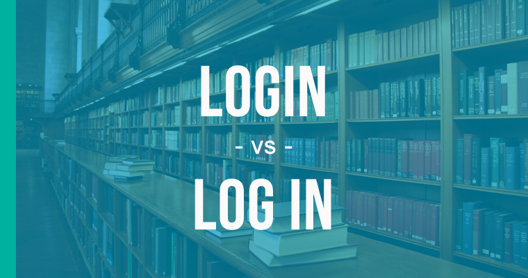 login versus log in