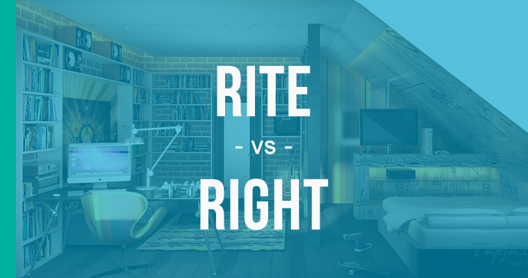 rite versus right