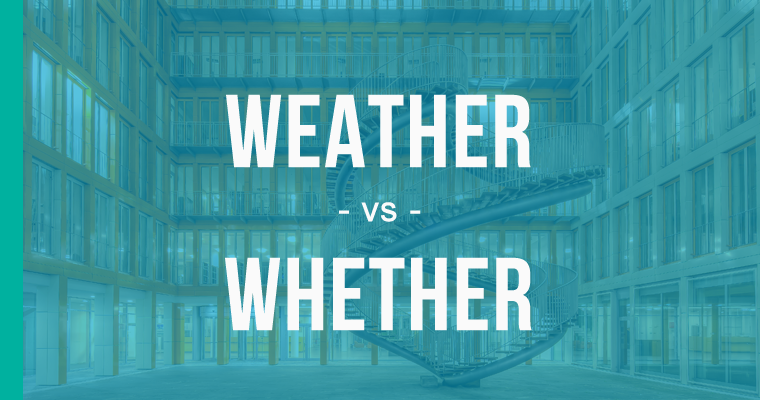 weather versus whether