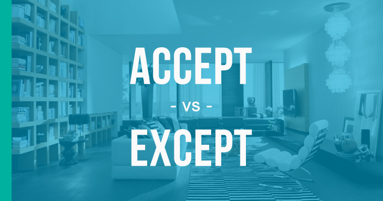 accept versus except 