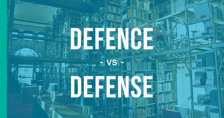 thesis defense vs defence